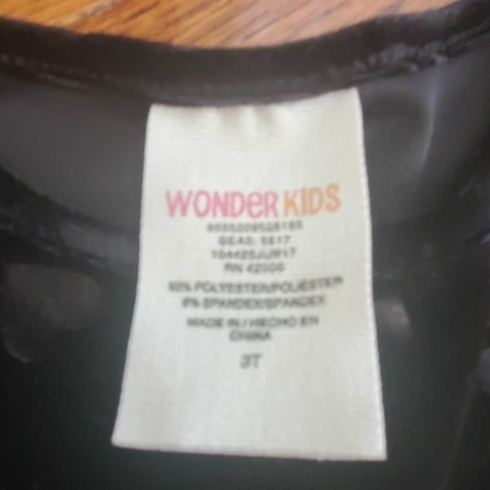 Girls black velvet dress wonder kids - Picture 7 of 7
